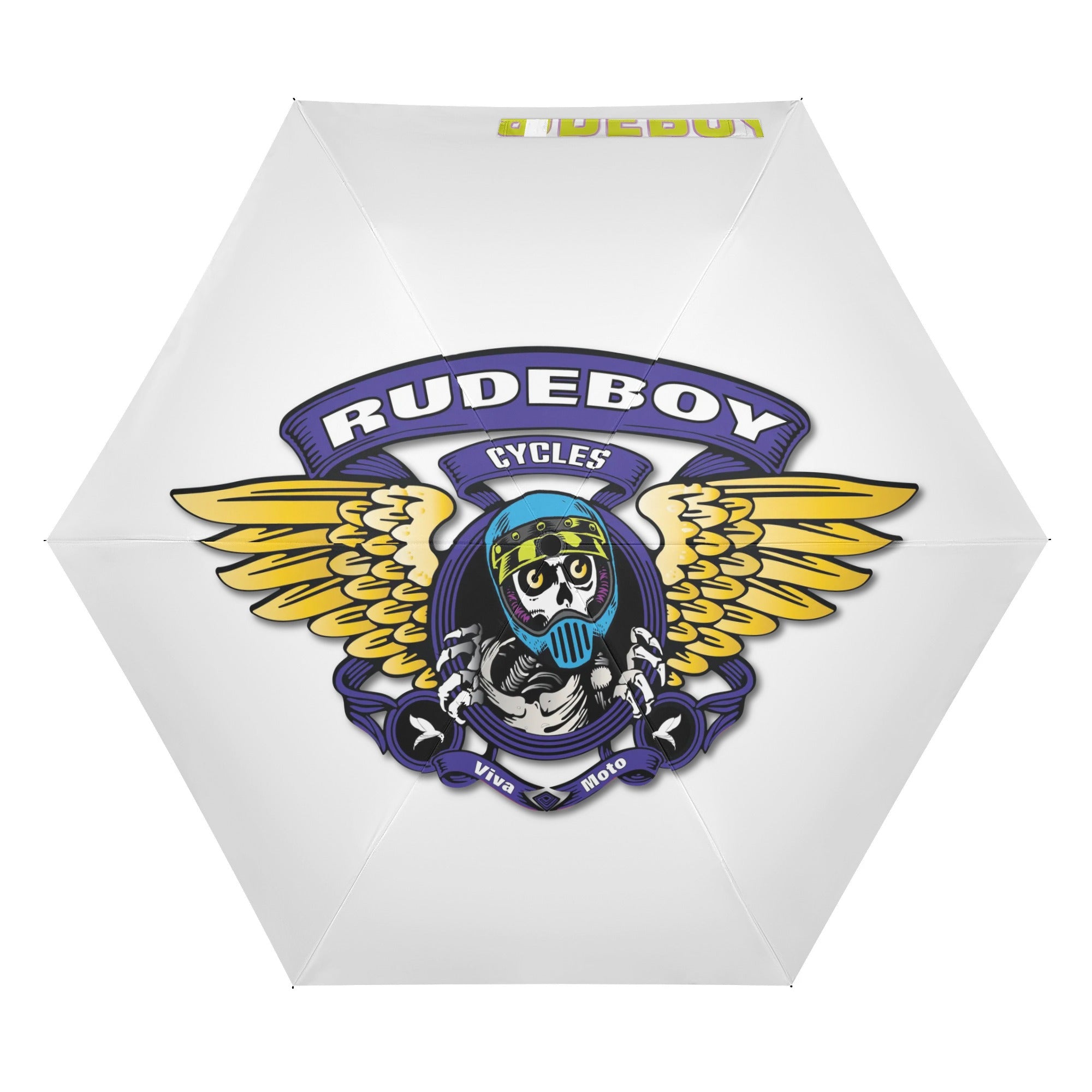 Rude Brigade Lightweight Auto Open & Close Umbrella Printing Outside