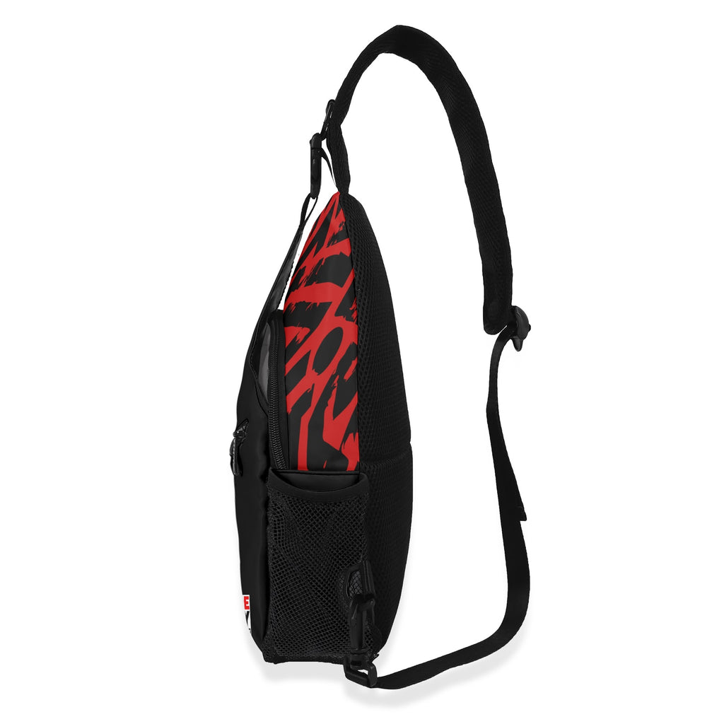 Clear optic red top Crossbody Bag