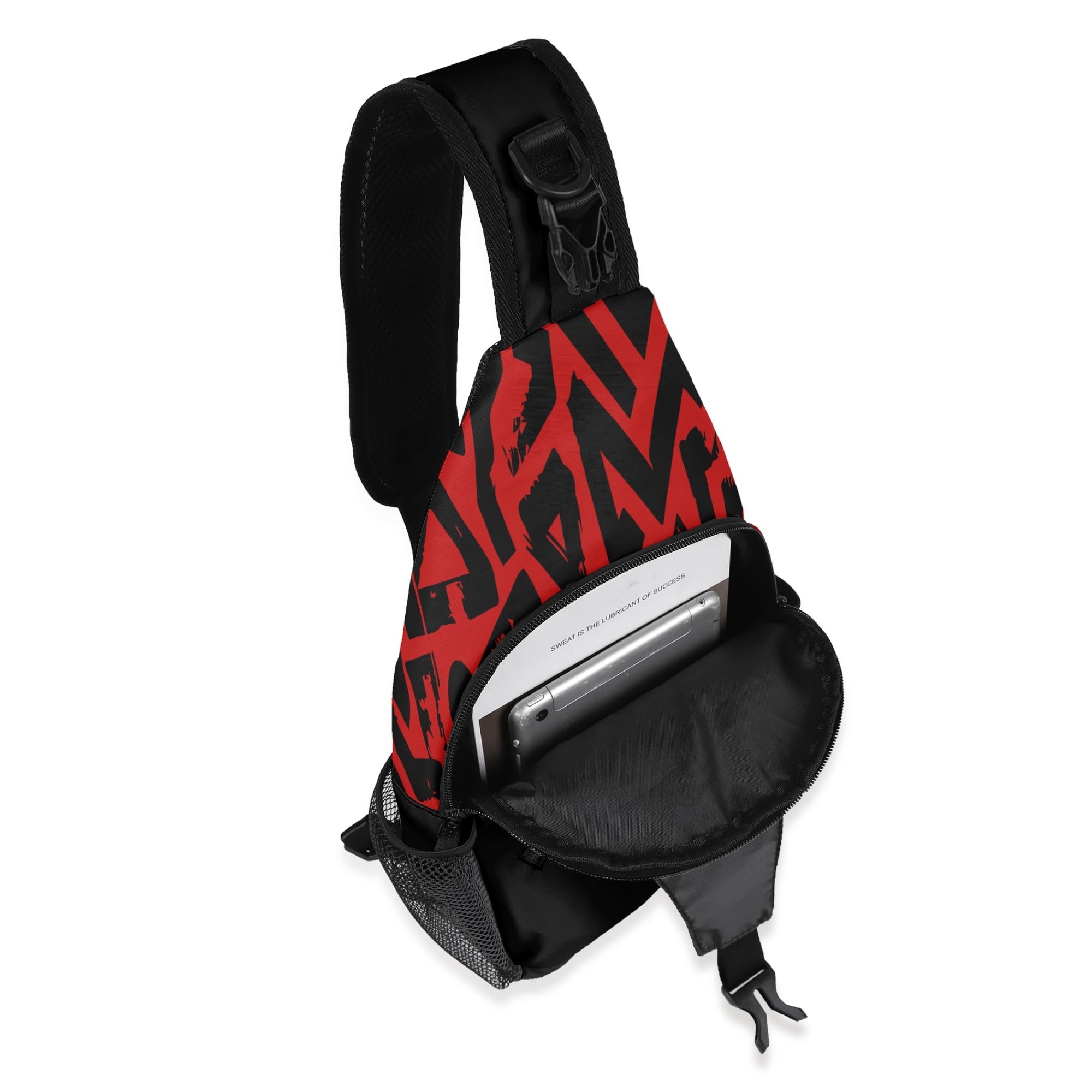 Clear optic red top Crossbody Bag