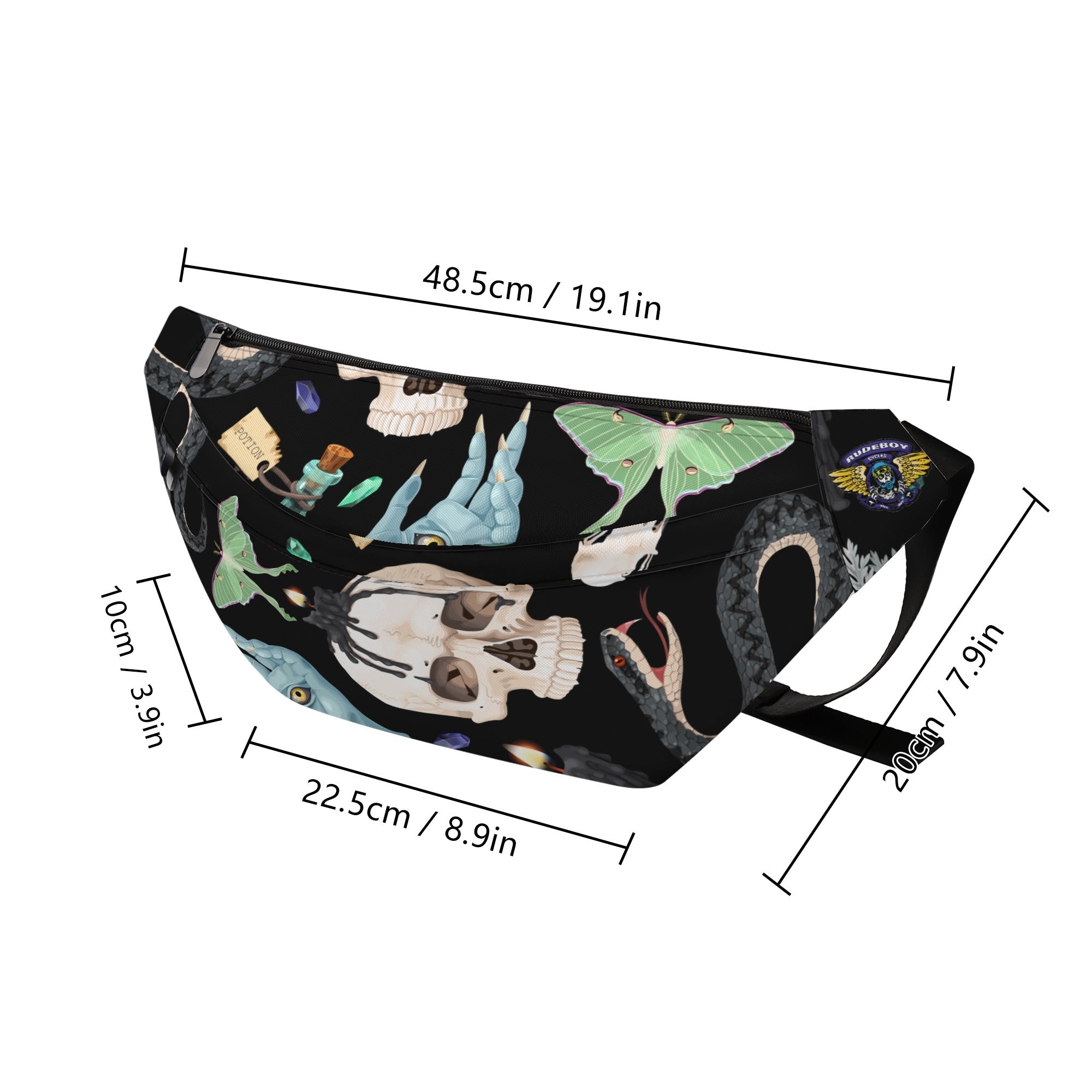 Big City Goth Chic Large Fanny Pack