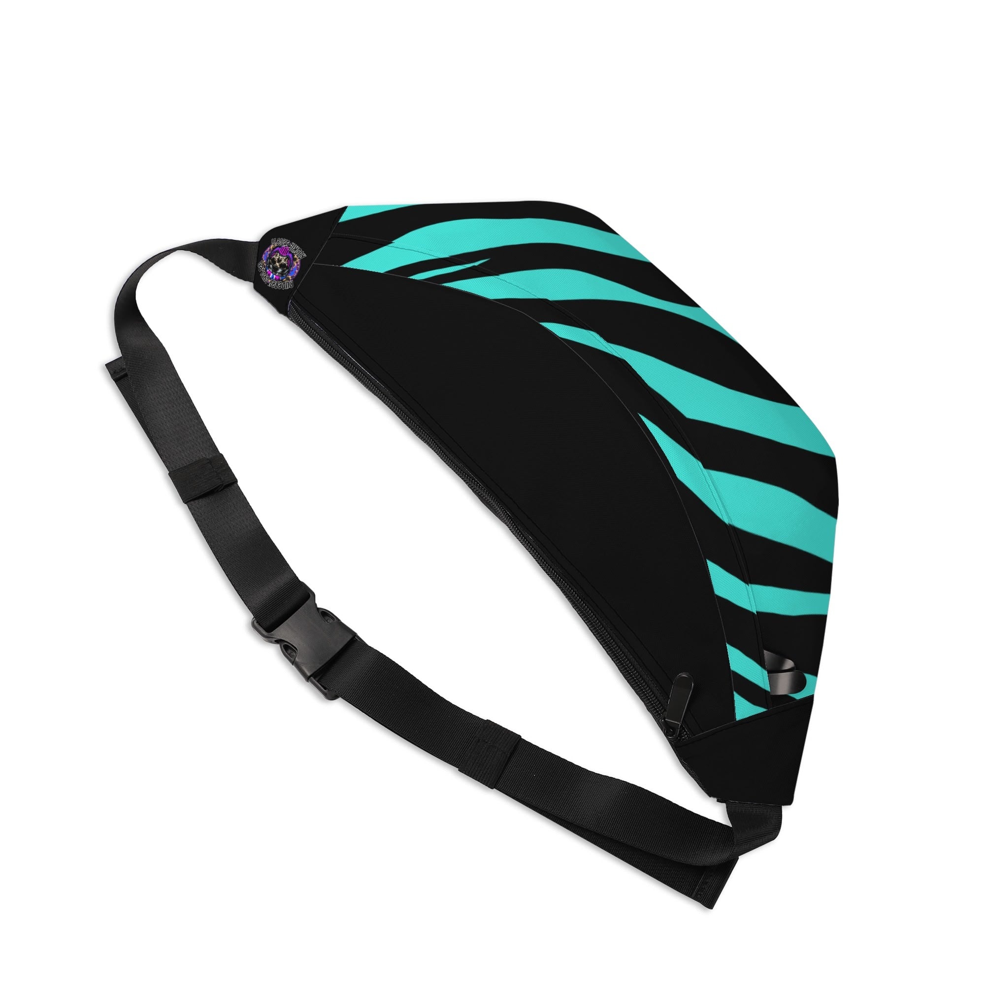 Hair Metal Zebra print Large fanny pack from rudeboy cycle