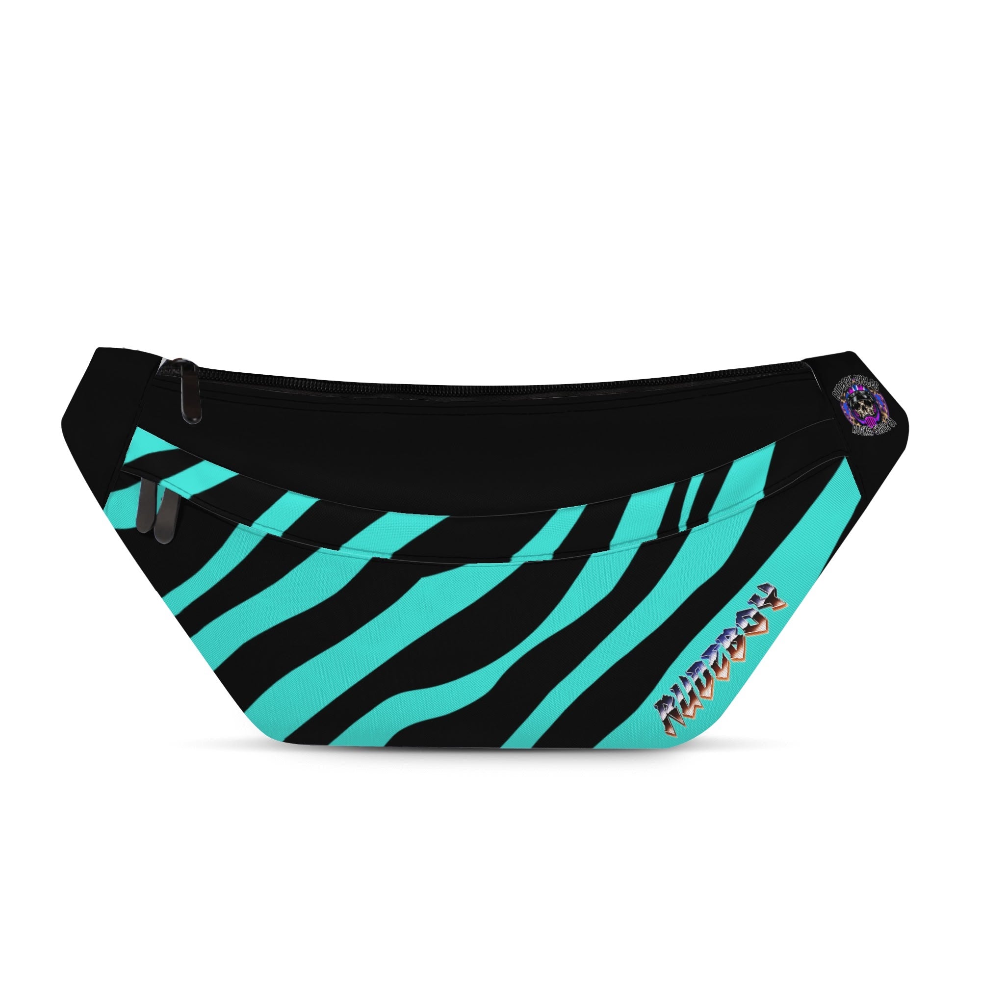 Hair Metal Zebra print Large fanny pack from rudeboy cycle