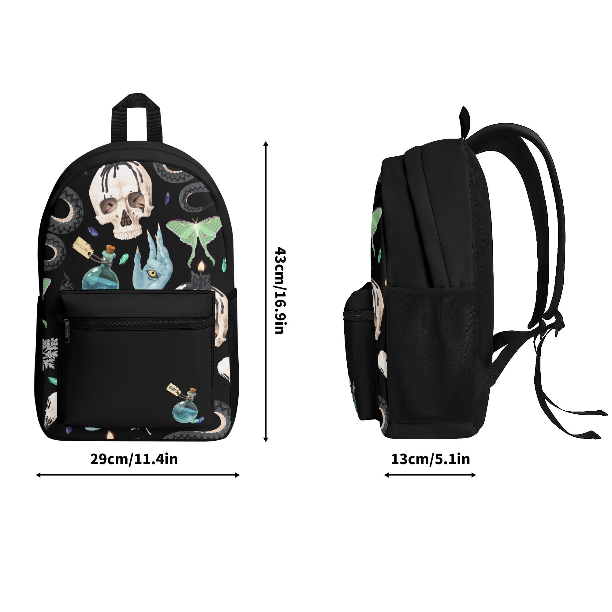 Big City Goth Chick Polyester Vintage Backpack