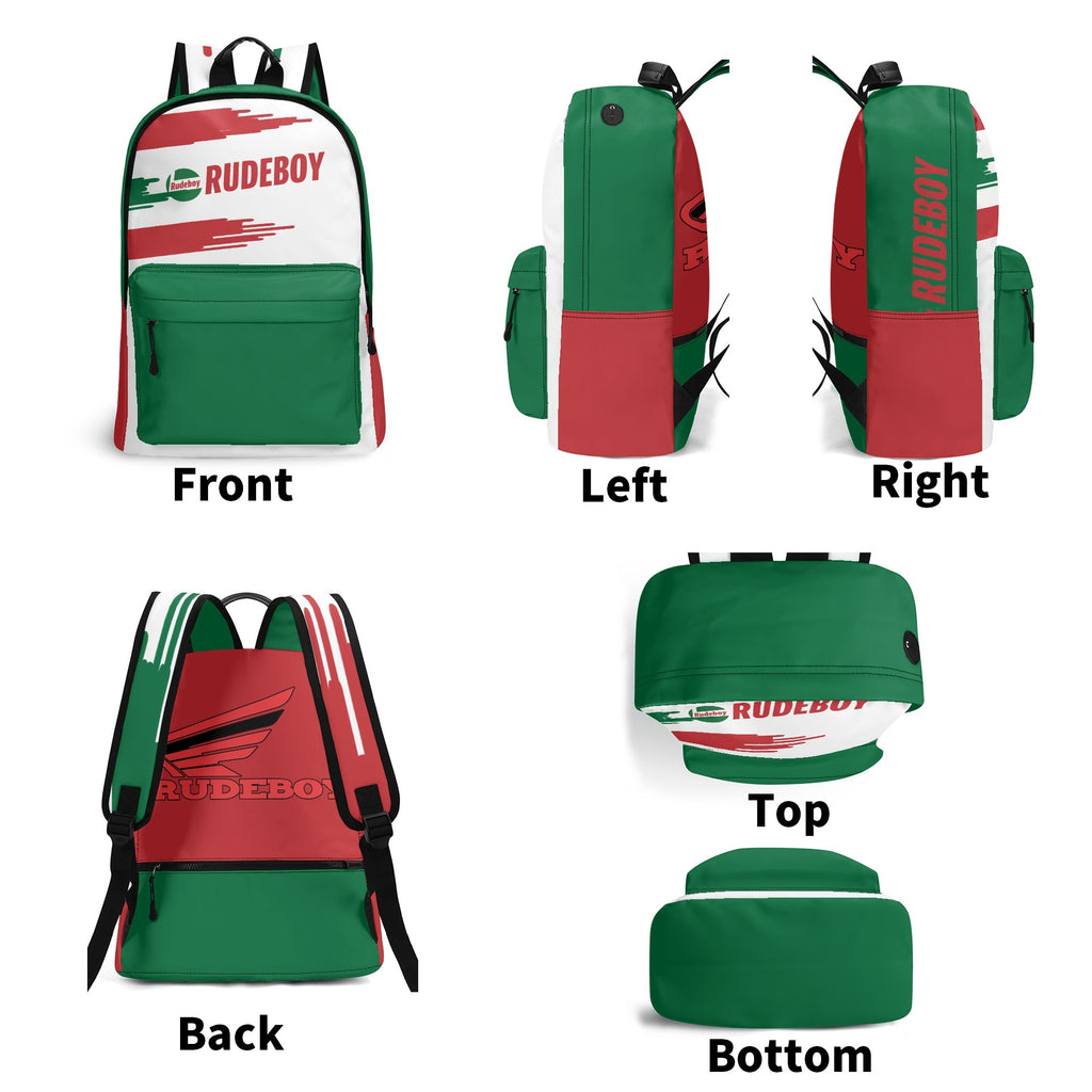 Cast-earl 17” tpu backpack, part of the golden era collection by Rudeboy cycles 