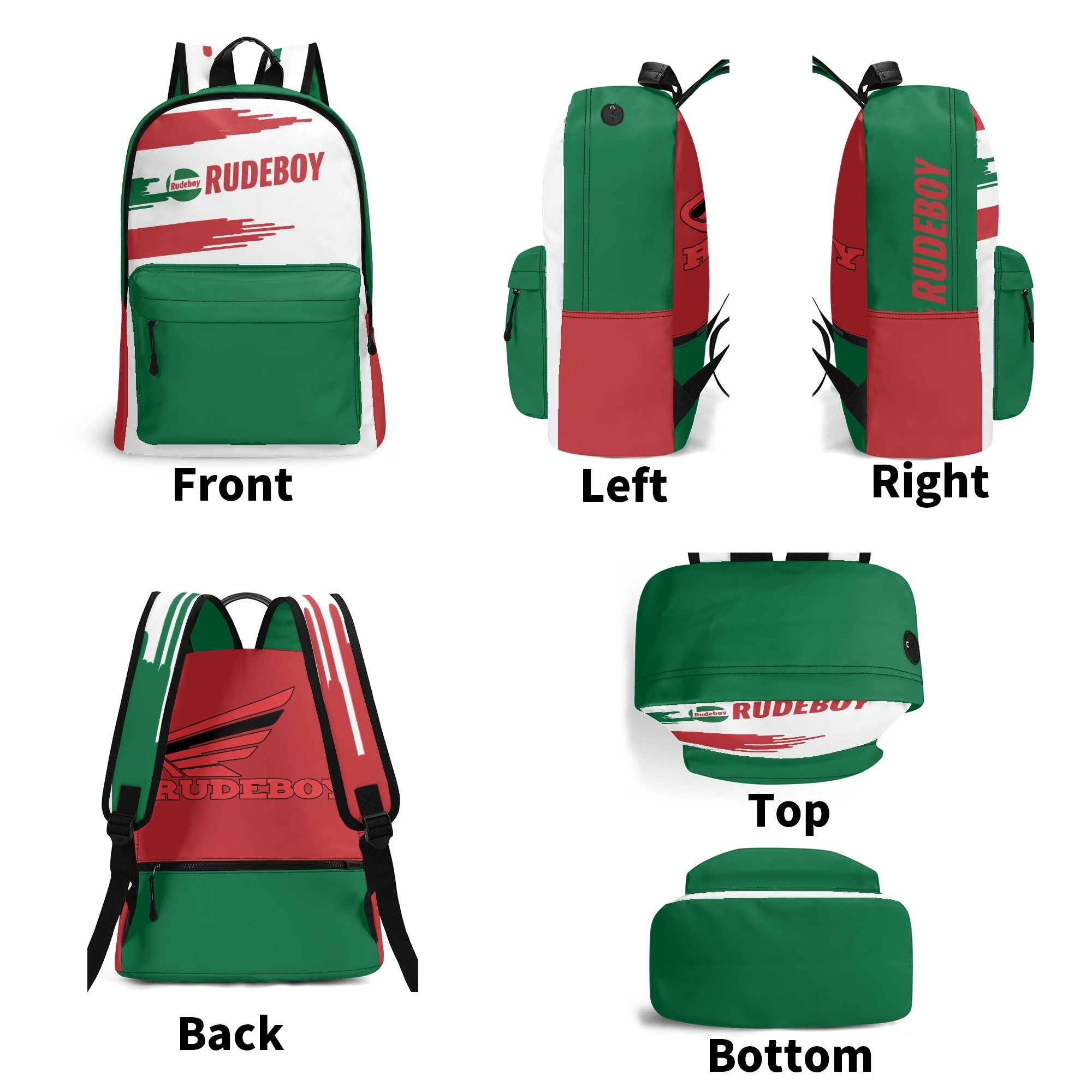 Cast-earl 17” tpu backpack, part of the golden era collection by Rudeboy cycles 