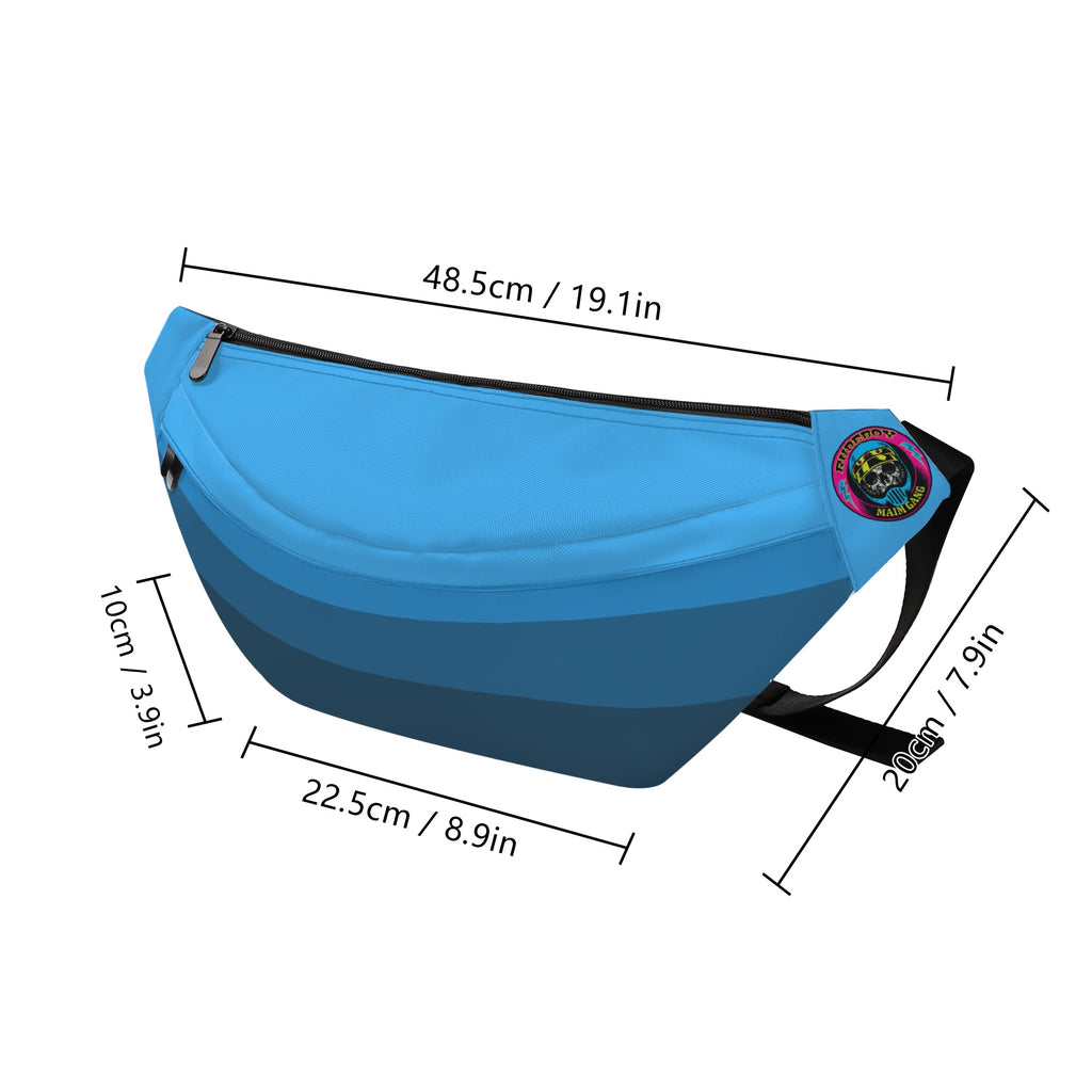 Faded Blues La Fanny pack from Rudeboy Cycles