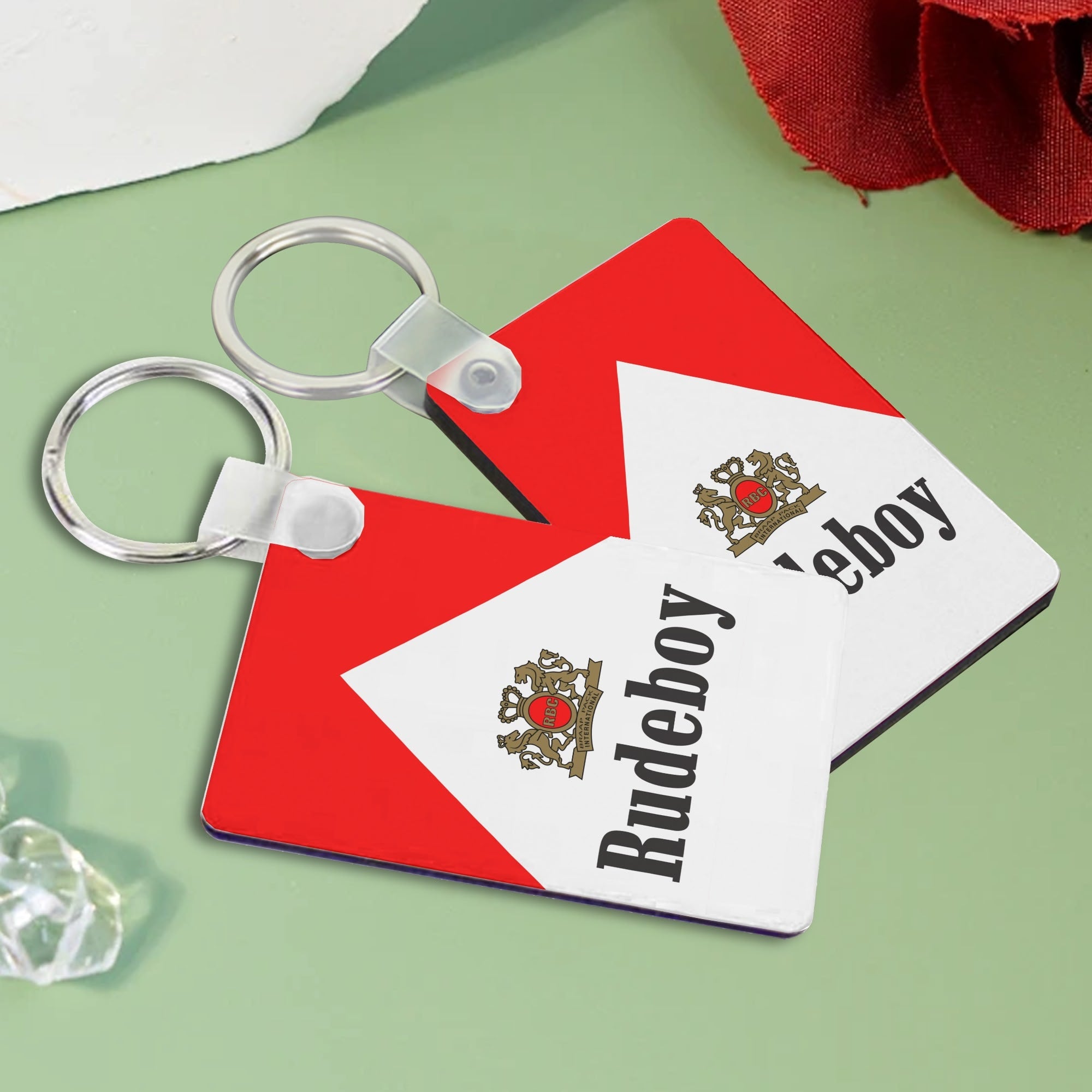 Cowboy Killer Universal MDF Keychain Rectangle Bags Chain Car Chain