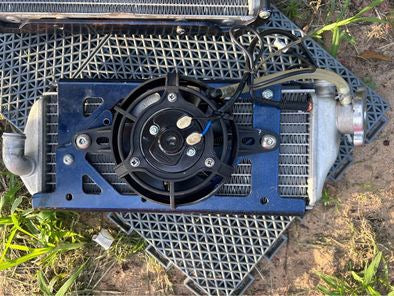 2022 KTM radiators x2 with Tusk digital fan & enduro engineering brackets
