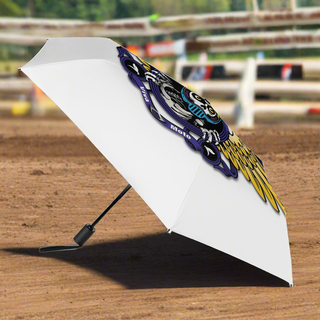 Rude Brigade Lightweight Auto Open & Close Umbrella Printing Outside