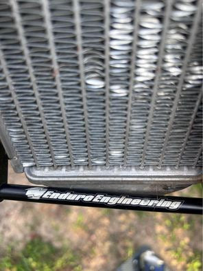 2022 KTM radiators x2 with Tusk digital fan & enduro engineering brackets