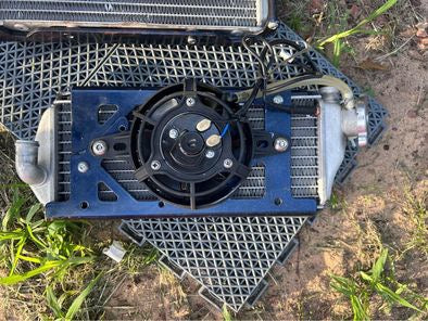 2022 KTM radiators x2 with Tusk digital fan & enduro engineering brackets