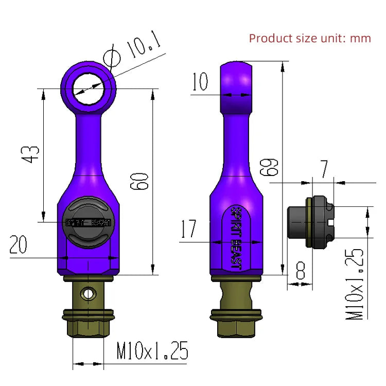 Brembo style Cylinder for Brembo or like wise setup