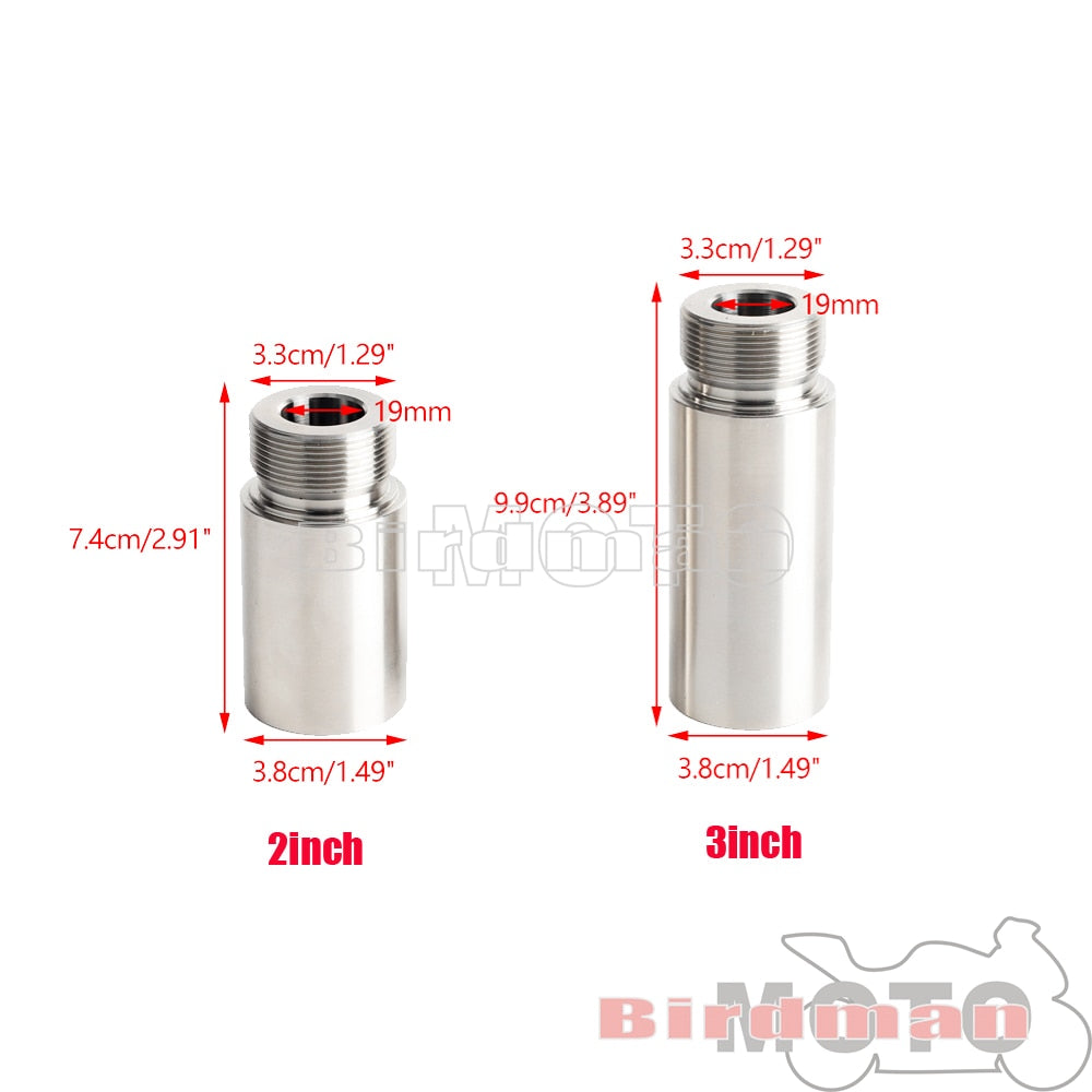 Bi moto 2 & 3" Fork Extensions For 39mm Harley