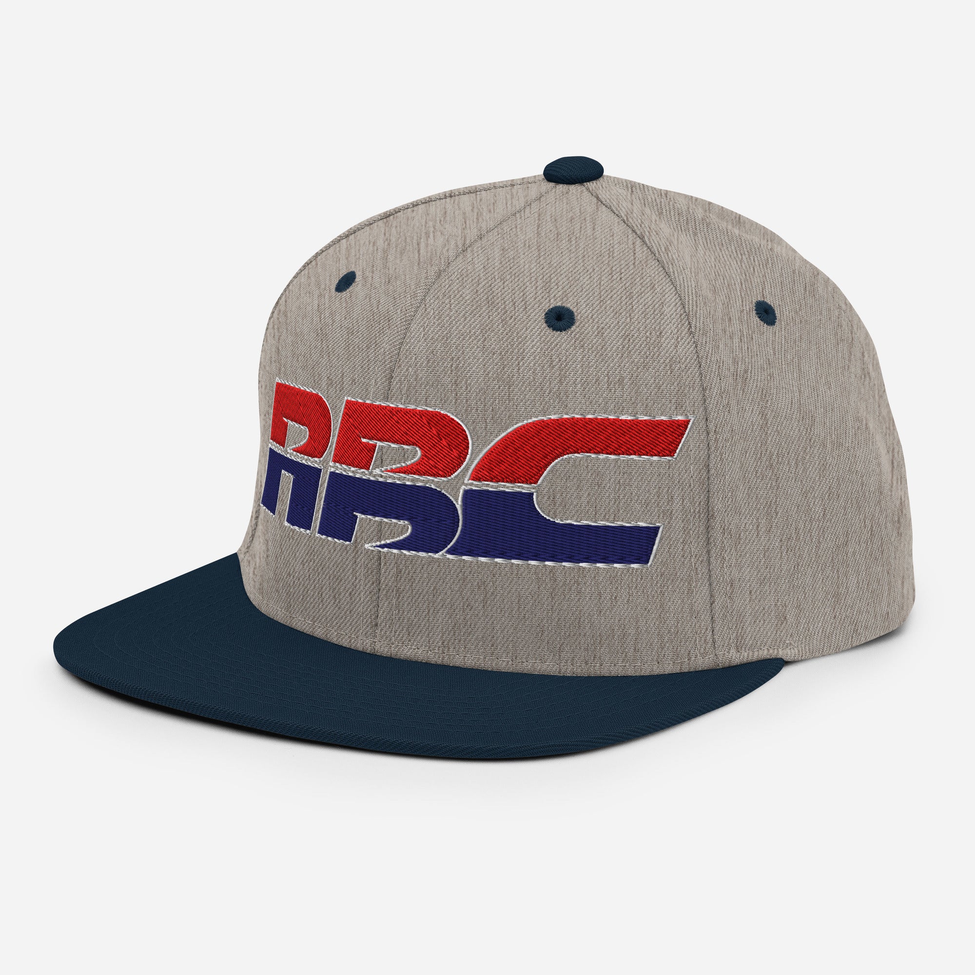 Our flip of the HRC logo is part of the golden era
Collection. Flat brim SnapBack from Rudeboy Cycles 
