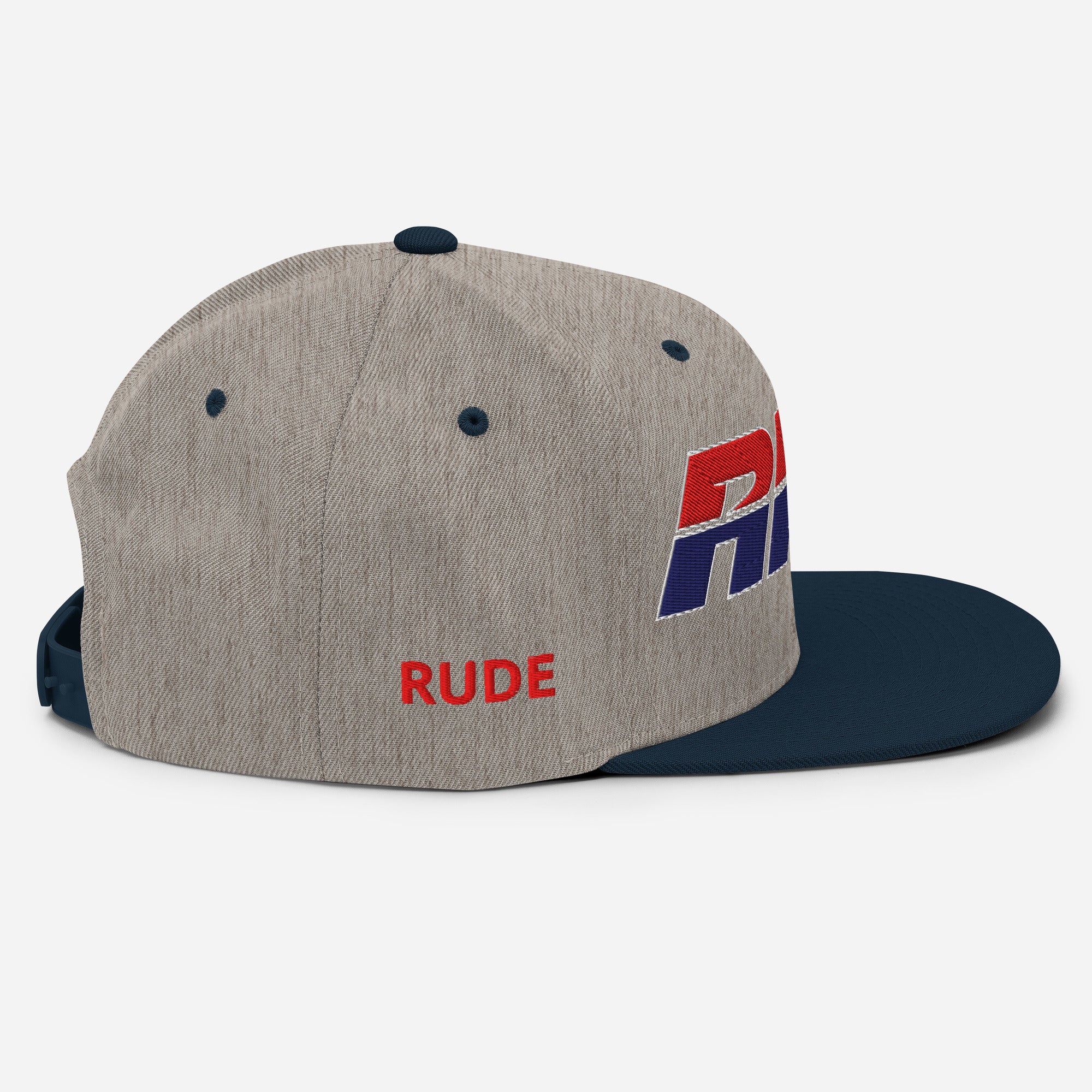Our flip of the HRC logo is part of the golden era
Collection. Flat brim SnapBack from Rudeboy Cycles 