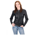 MOSSI WOMENS PREMIUM LEATHER JACKET SIZE 22 BLACK Leather Jacket [shop name]