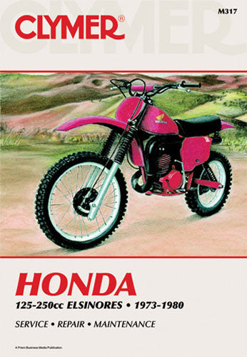 CLYMER MANUAL HONDA ELSINORE 125-250CC -73-80 Manual [shop name]