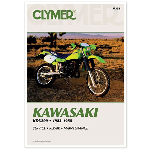 CLYMER MANUAL KAWASAKI KDX200 1983-88 Manual [shop name]