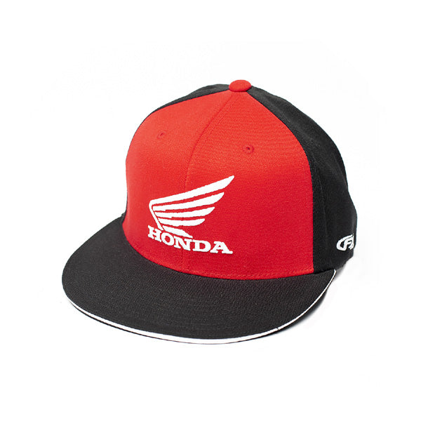 FACTORY EFFEX HONDA BIG FLEX-STYLE HAT / RED-BLACK (L/XL)
