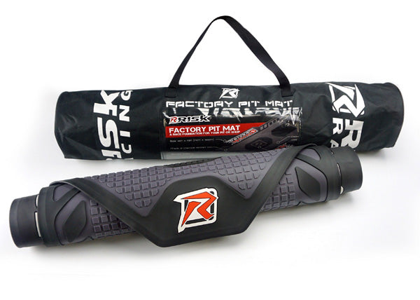 RIsk Racing Pit mat available at Rudeboy Cycle Motocross, flat track, factory pit mat