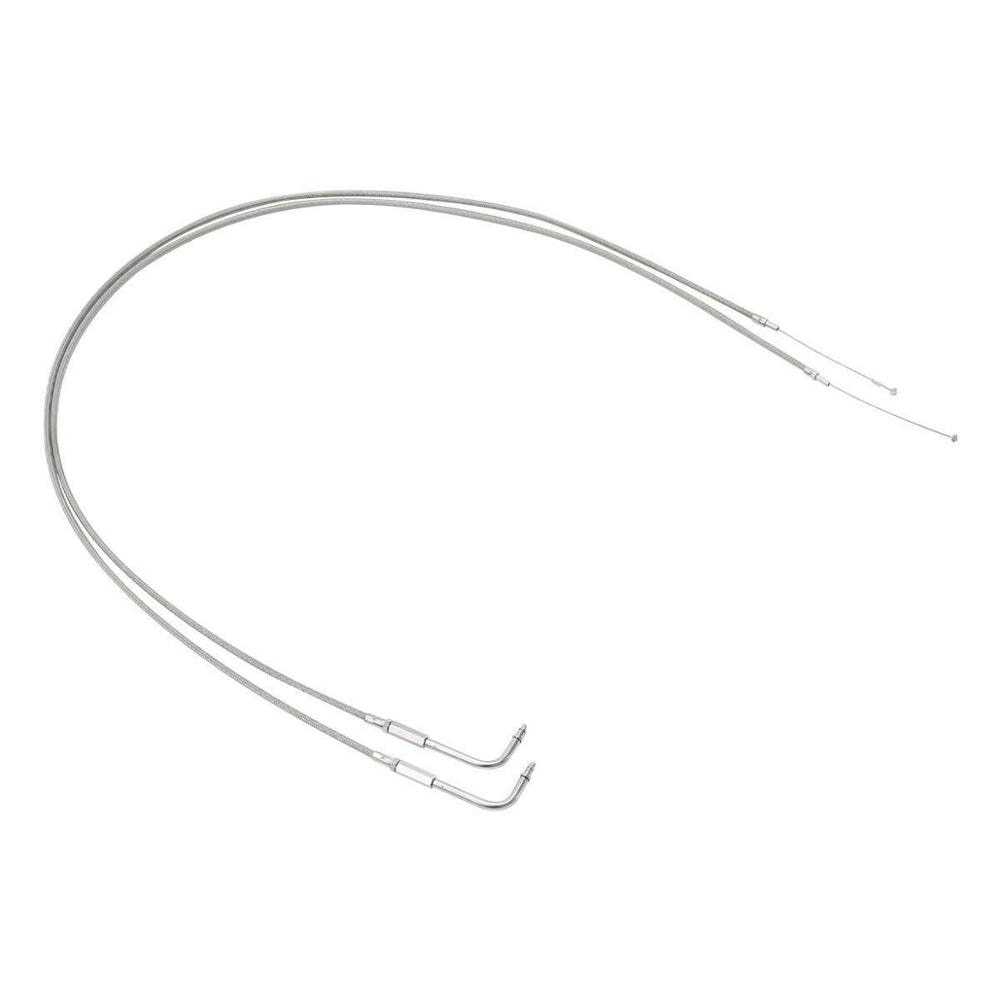 130cm Braided Steel Throttle Cables for Harley FXST FLHRC FLHRCI FLHRI & FHLT