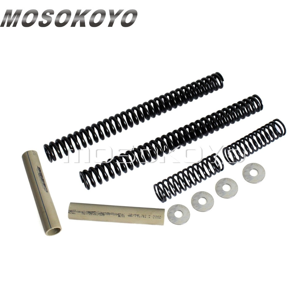 41mm Drop In Progressive Fork Lowering Kits Suspension for Harley Softail Dyna Road King Touring FXST FLST FXD 84-Up