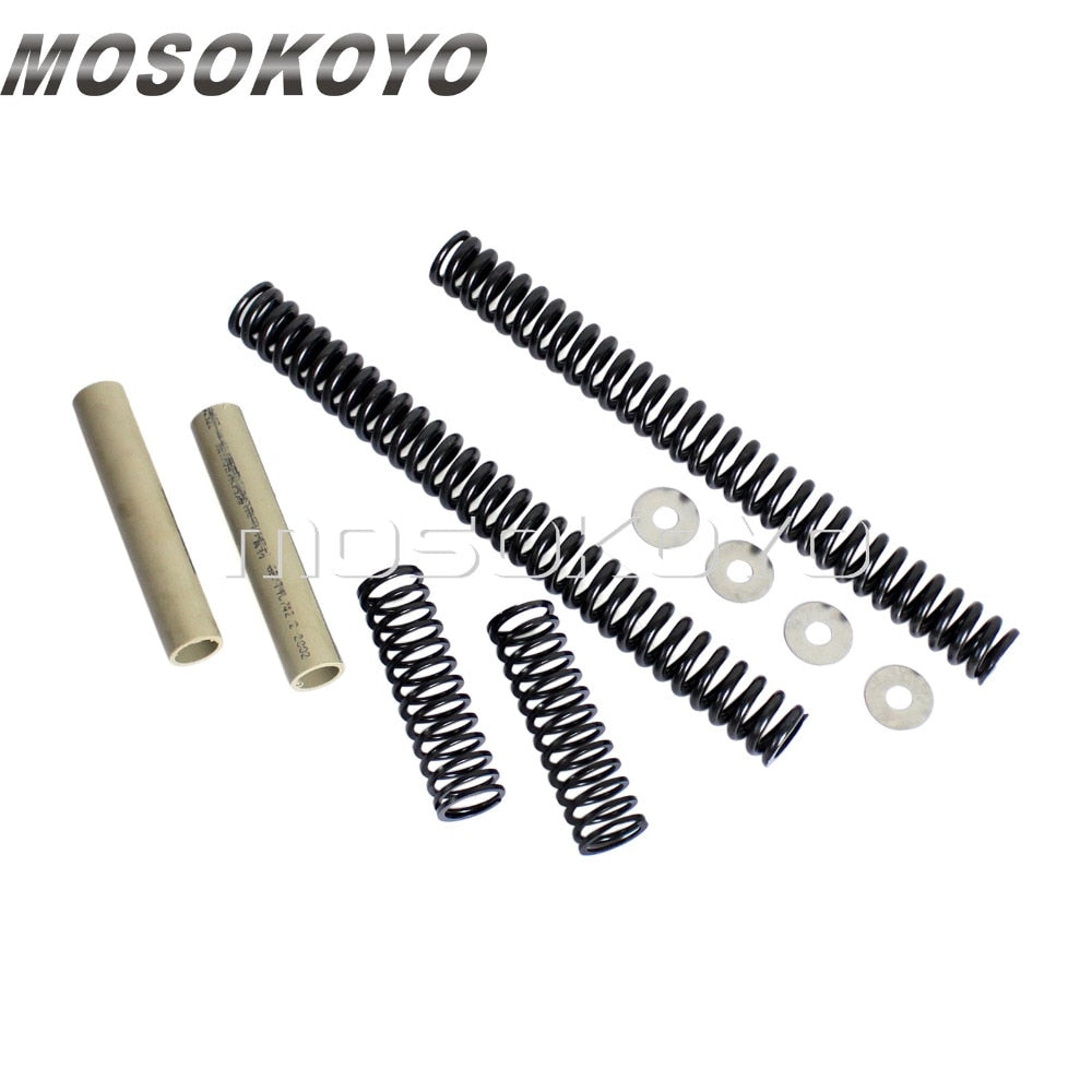 41mm Drop In Progressive Fork Lowering Kits Suspension for Harley Softail Dyna Road King Touring FXST FLST FXD 84-Up