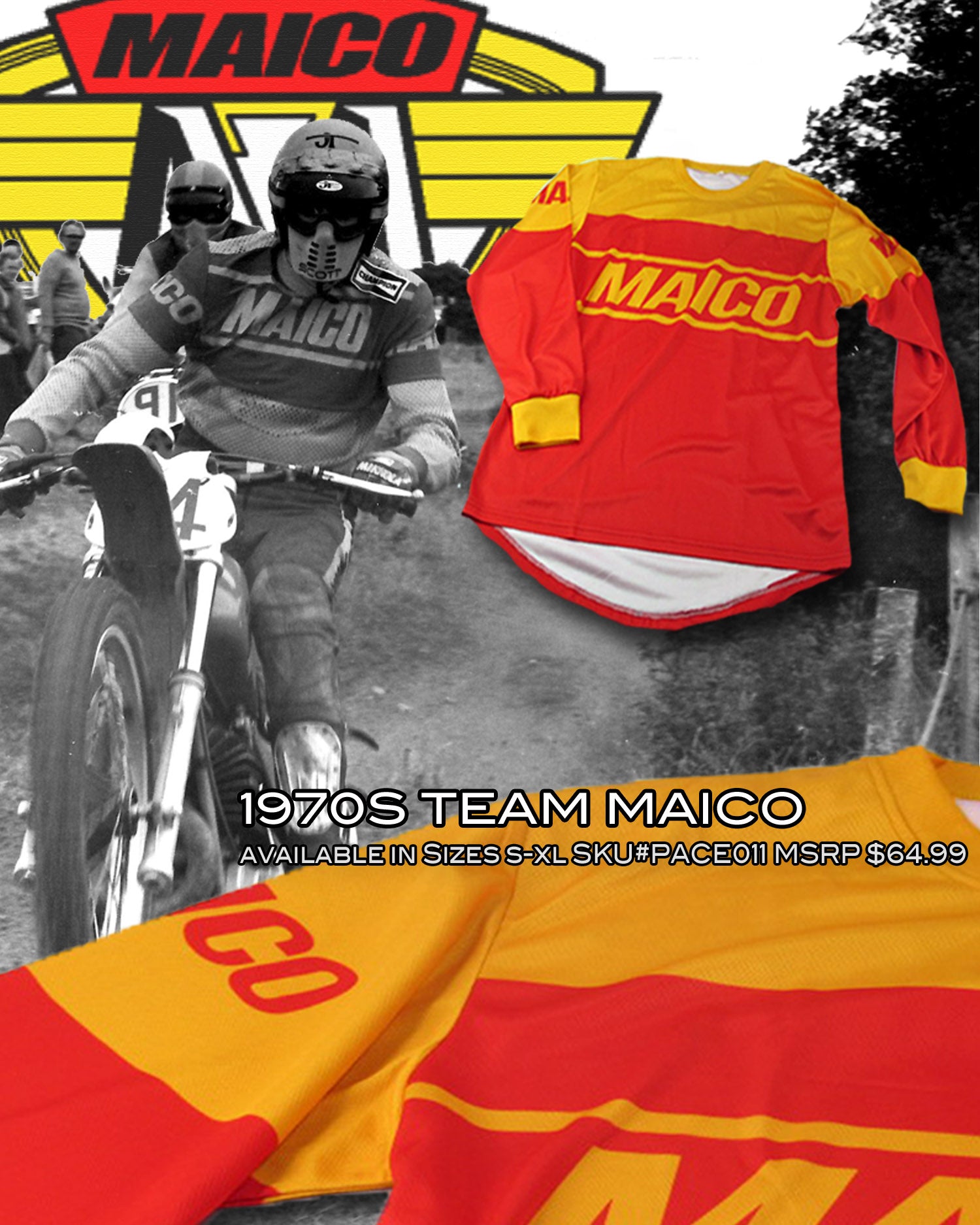 PACE VMX Maico USSR RED/YELLOW -RABBIT VMX Jersey [shop name]