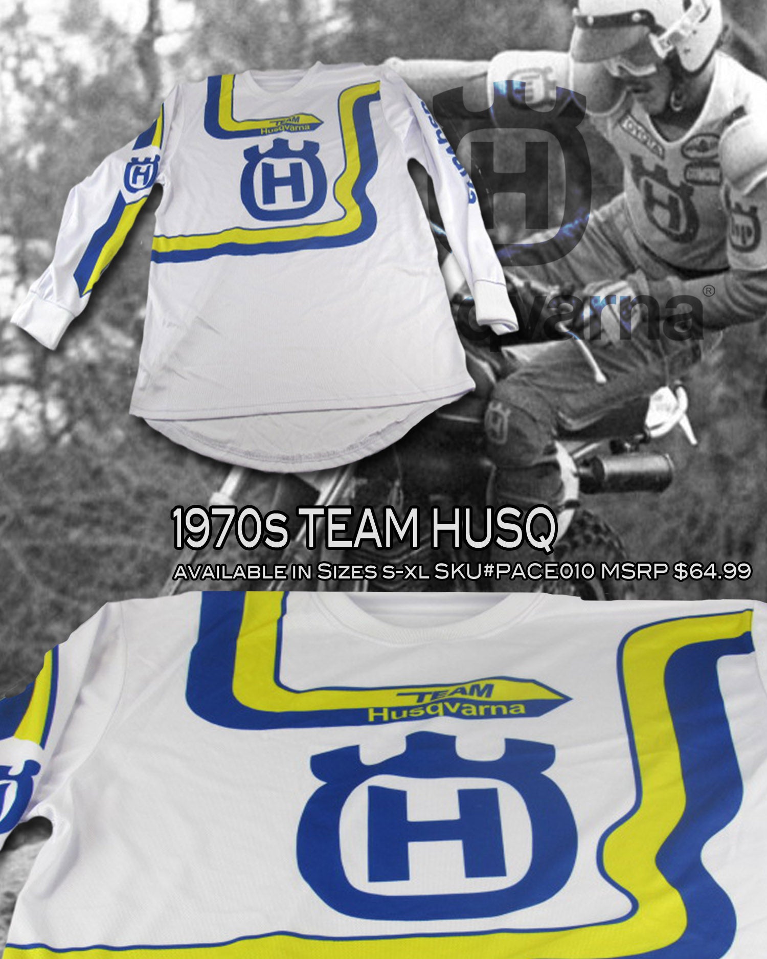Team Husq WHITE SWIRLS -RABBIT VMX Jersey [shop name]