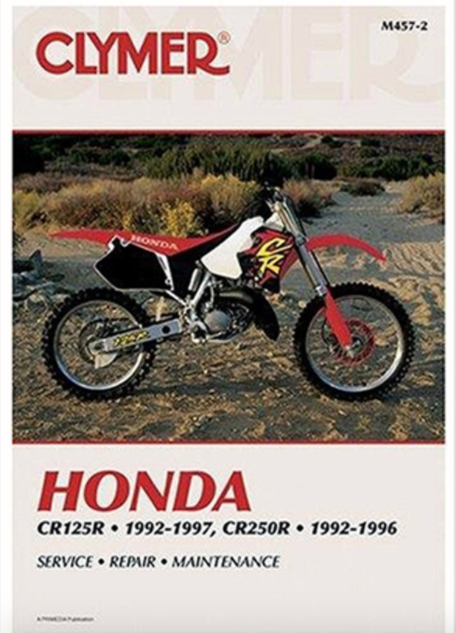 Clymer Manual - HONDA CR125 (92-97), CR250R (92-96) Manual [shop name]