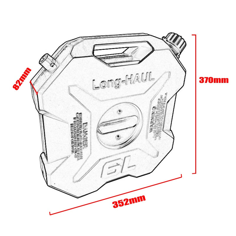Long Haul ADV spare fuel jerrycan