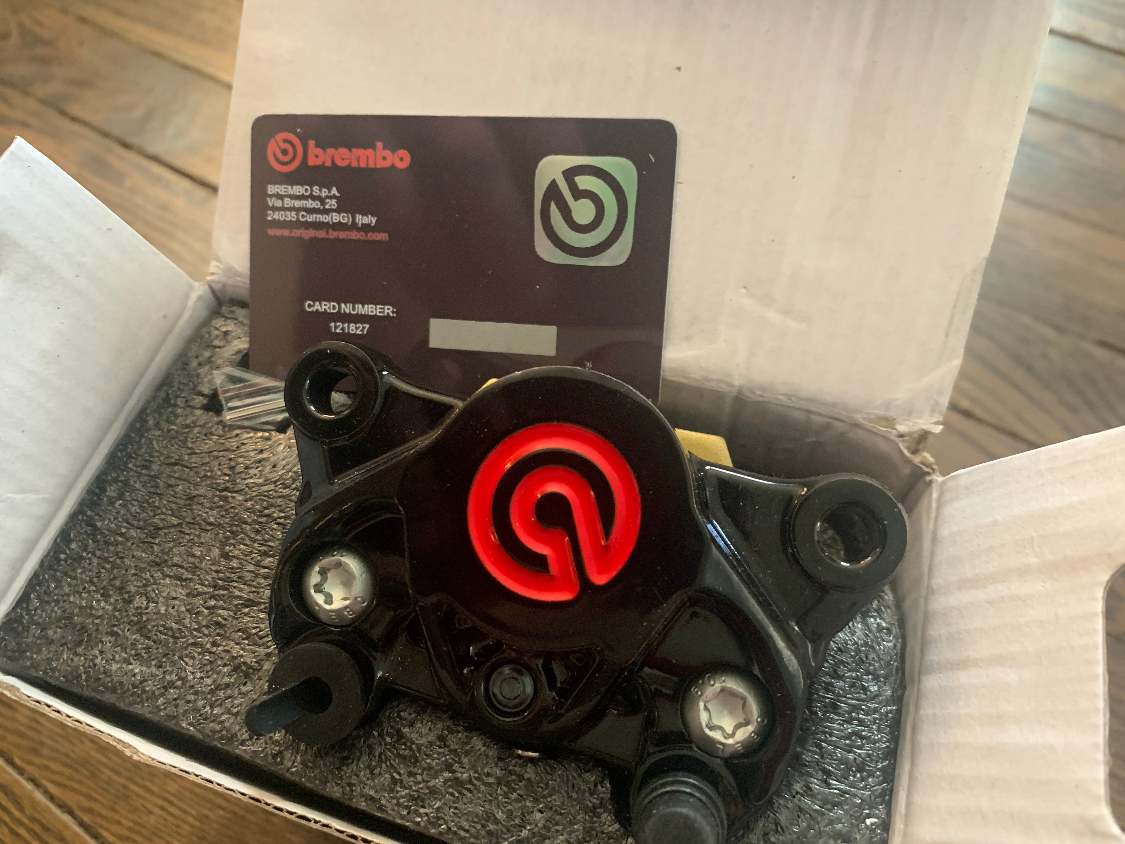 BREMBO REAR CALIPER - 32MM 32G PISTON calipers with pads  [shop name]