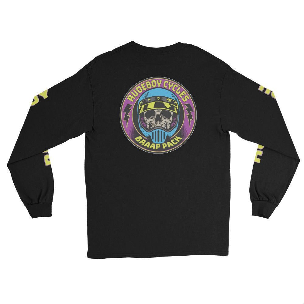 Maim Gang Moto Skull  Long Sleeve Shirt