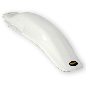 MM135015 MAIER USA VINTAGE DIRTBIKW REPLACEMENT FENDER HONDA WHITE MAIER VMX FENDERS, REAR, HONDA DIRTBIKE,