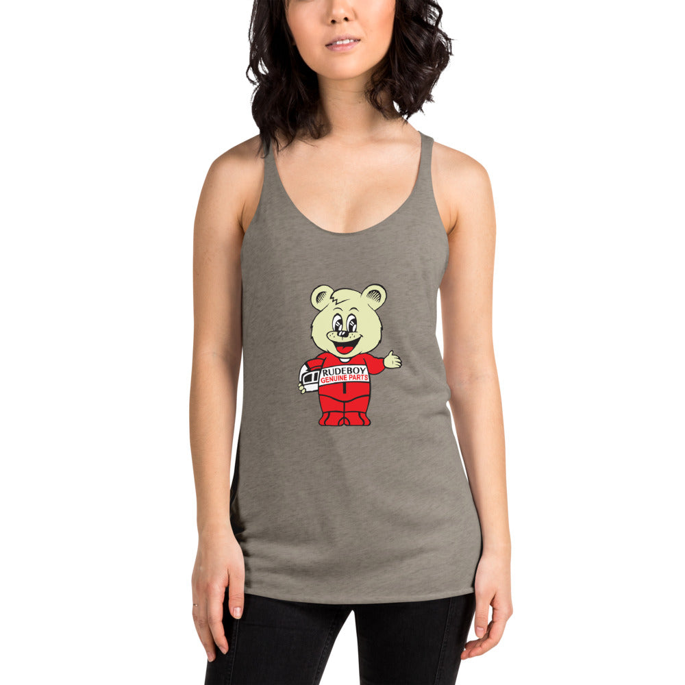 Rudy The Yolo Bear Women's Racerback Tank  [shop name]