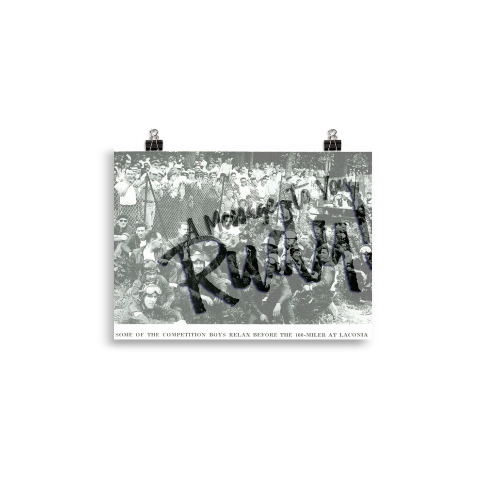 Long Ago Laconia Poster (Charitable Item See Description)  [shop name]