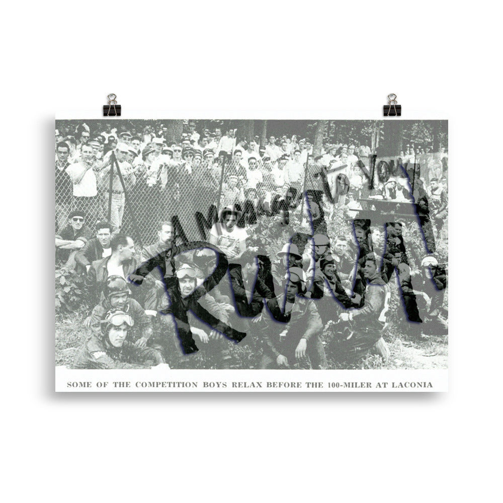 Long Ago Laconia Poster (Charitable Item See Description)  [shop name]