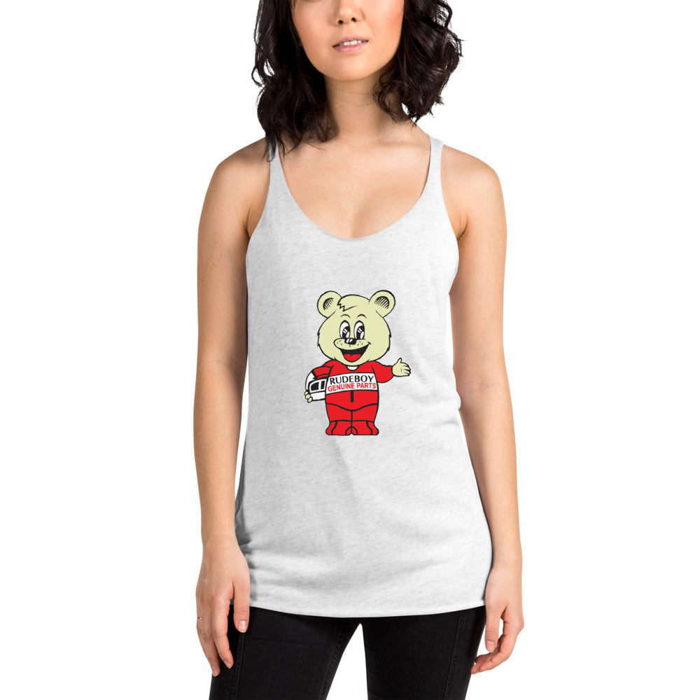Rudy The Yolo Bear Women's Racerback Tank  [shop name]