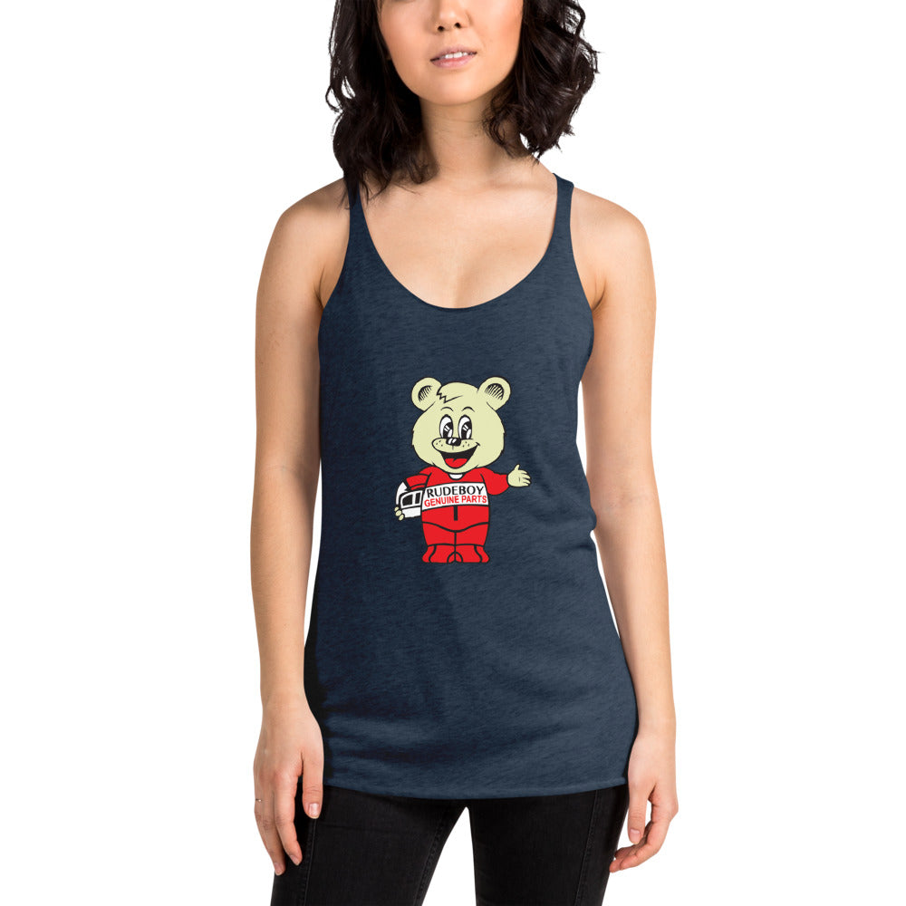 Rudy The Yolo Bear Women's Racerback Tank  [shop name]