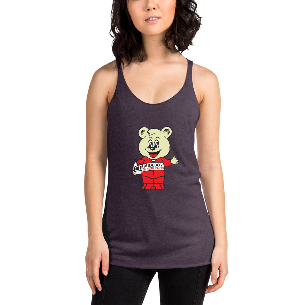 Rudy The Yolo Bear Women's Racerback Tank  [shop name]