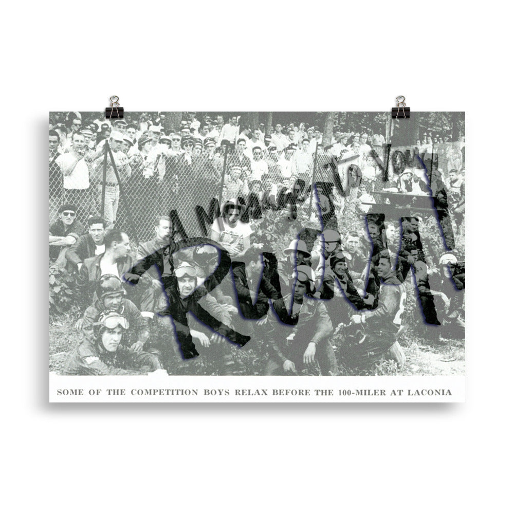 Long Ago Laconia Poster (Charitable Item See Description)  [shop name]