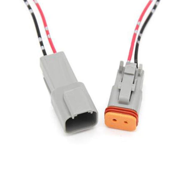 Deutsch DT06 DT04 Waterproof Connectors Male and Female Butt Plug with Wire 2 3 4 6 8 12 Pins 22-16AWG