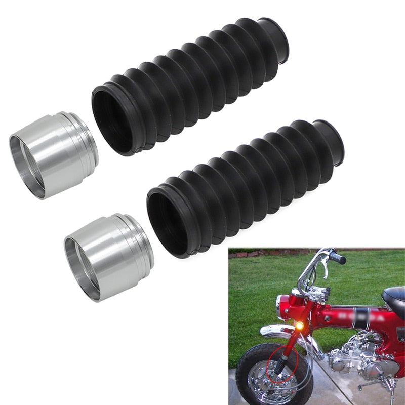 1968 - 1978 z50  1969-1971 CT70 CT70H  Fork Boots With  Aluminum Caps  [shop name]