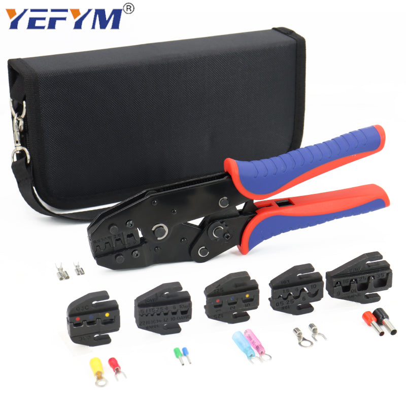 YFX-04B Quick-change Jaw Crimping Pliers Clamp Cable Tube/plug/Insulated terminals Kit Multifunctional Electrical Tools