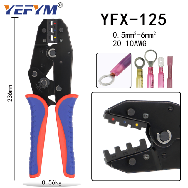 YFX-04B Quick-change Jaw Crimping Pliers Clamp Cable Tube/plug/Insulated terminals Kit Multifunctional Electrical Tools