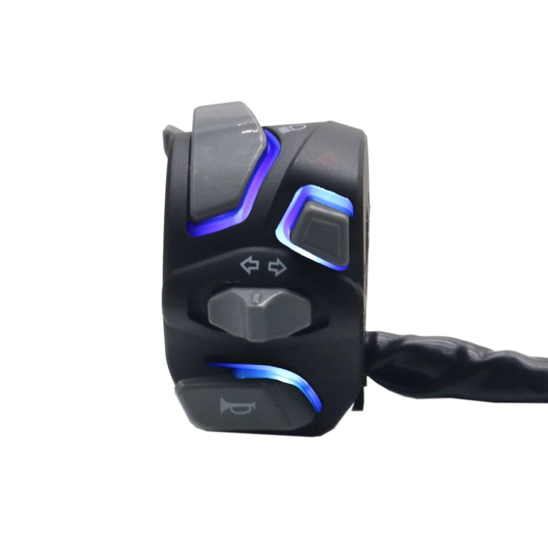 22mm FUTURISTIC Led Backlit Handlebar Switch Headlight