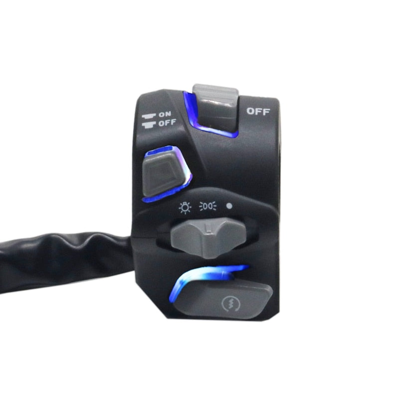 22mm FUTURISTIC Led Backlit Handlebar Switch Headlight